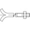 DIN529 Anchor bolt, steel 3.6, zinc plated